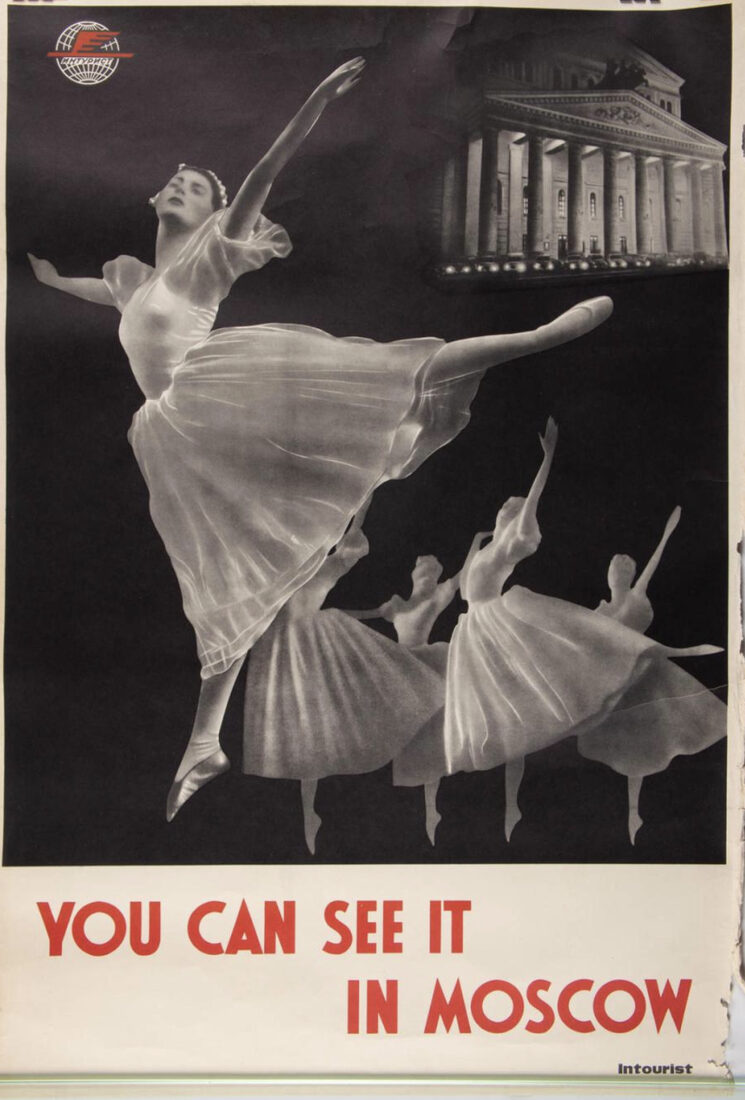 You Can&rsquo;t See It in Moscow — Intourist poster, 1950