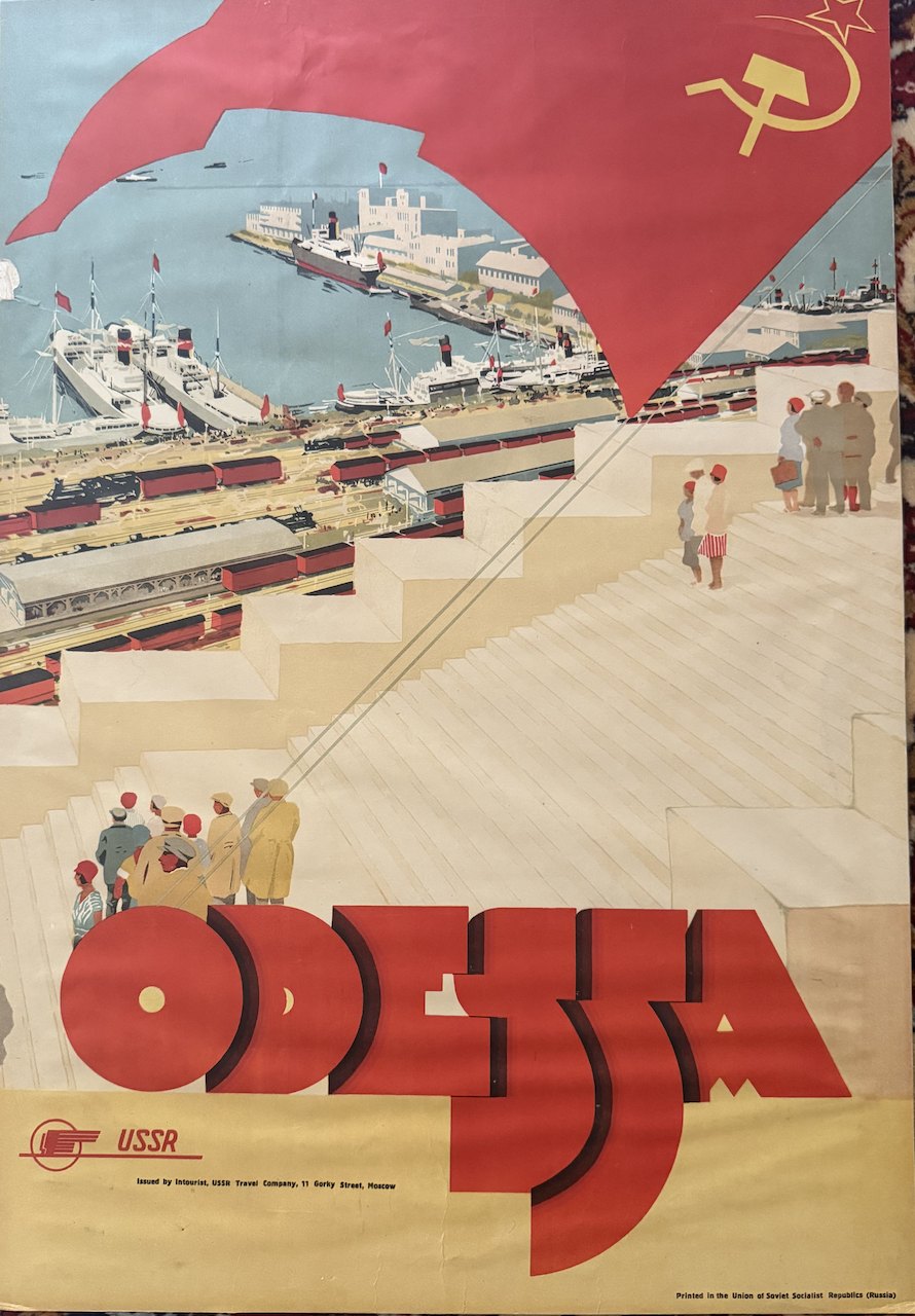 Odessa / U.S.S.R. — Intourist poster by Maria Nesterova-Berzina, 1936