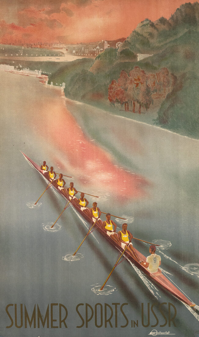 Summer Sports in the USSR — Intourist poster, 1936