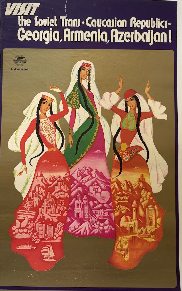 Visit the Soviet Transcaucasian Republics — Intourist poster, c. 1970